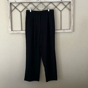 High rise black wide leg black slack size large